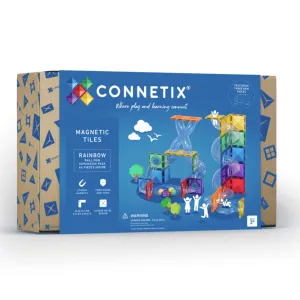 CONNETIX Rainbow Tiles - 66 pc Ball Run Expansion Pack