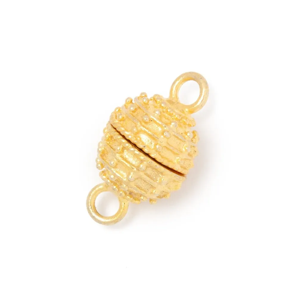 10mm Miligrain Beehive Design Magnetic Clasp 1 piece