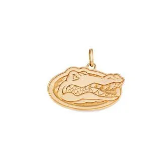 3/8" 14KT Gold Albert Gator Head Pendant