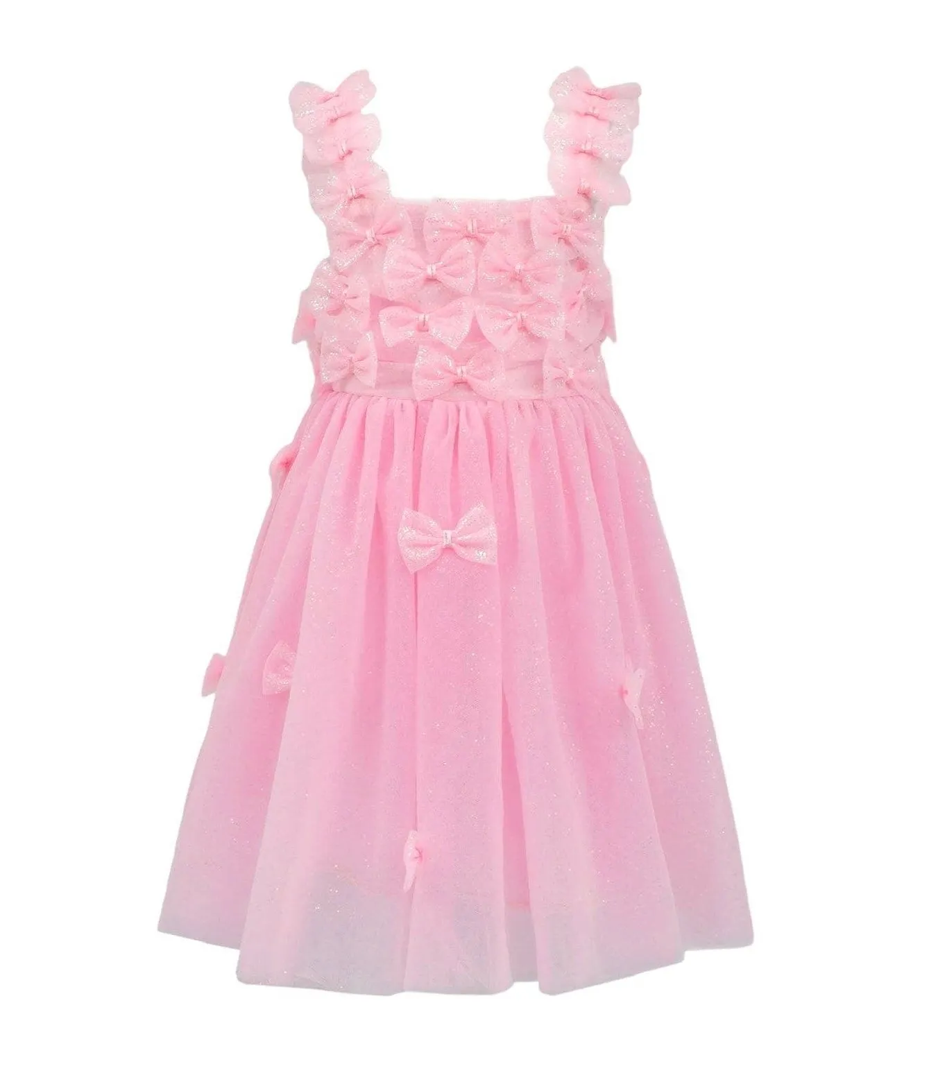 3D Pink Bows Tank Dress