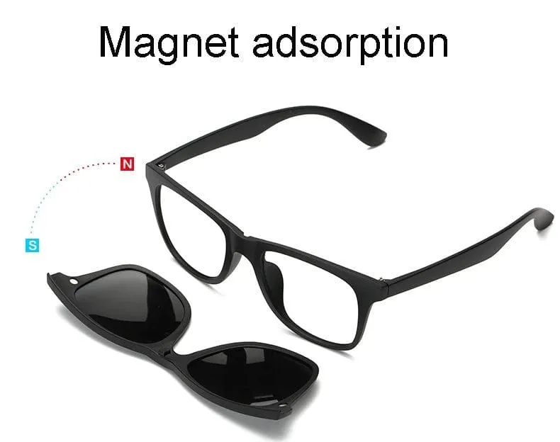 5-in-1 Magnetic Polarized Sunglasses