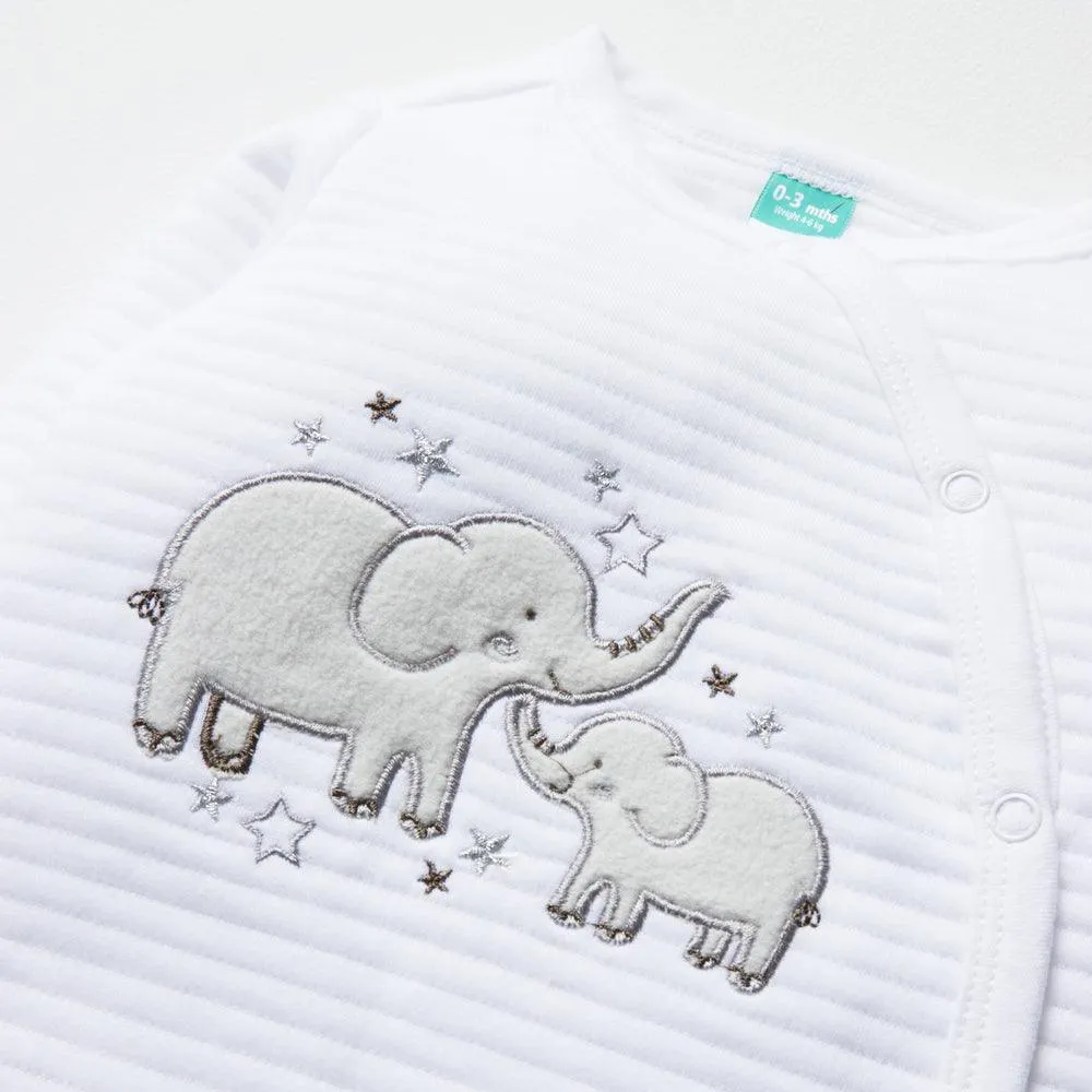 5 Piece Elephant Set White