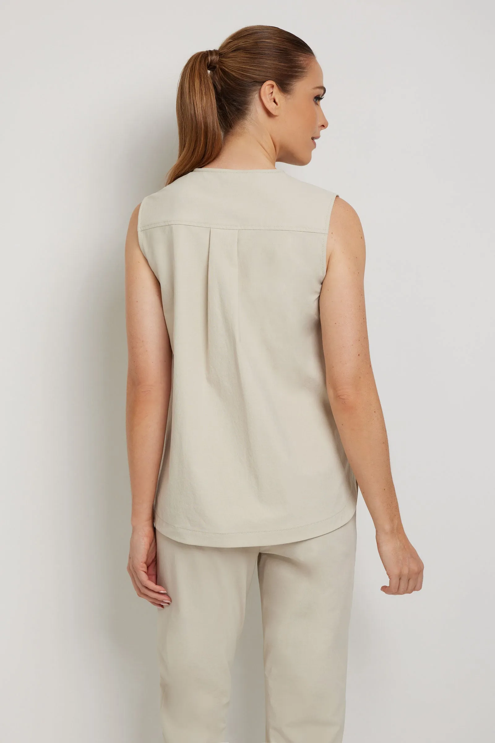 Adley Techno Linen Vest Top