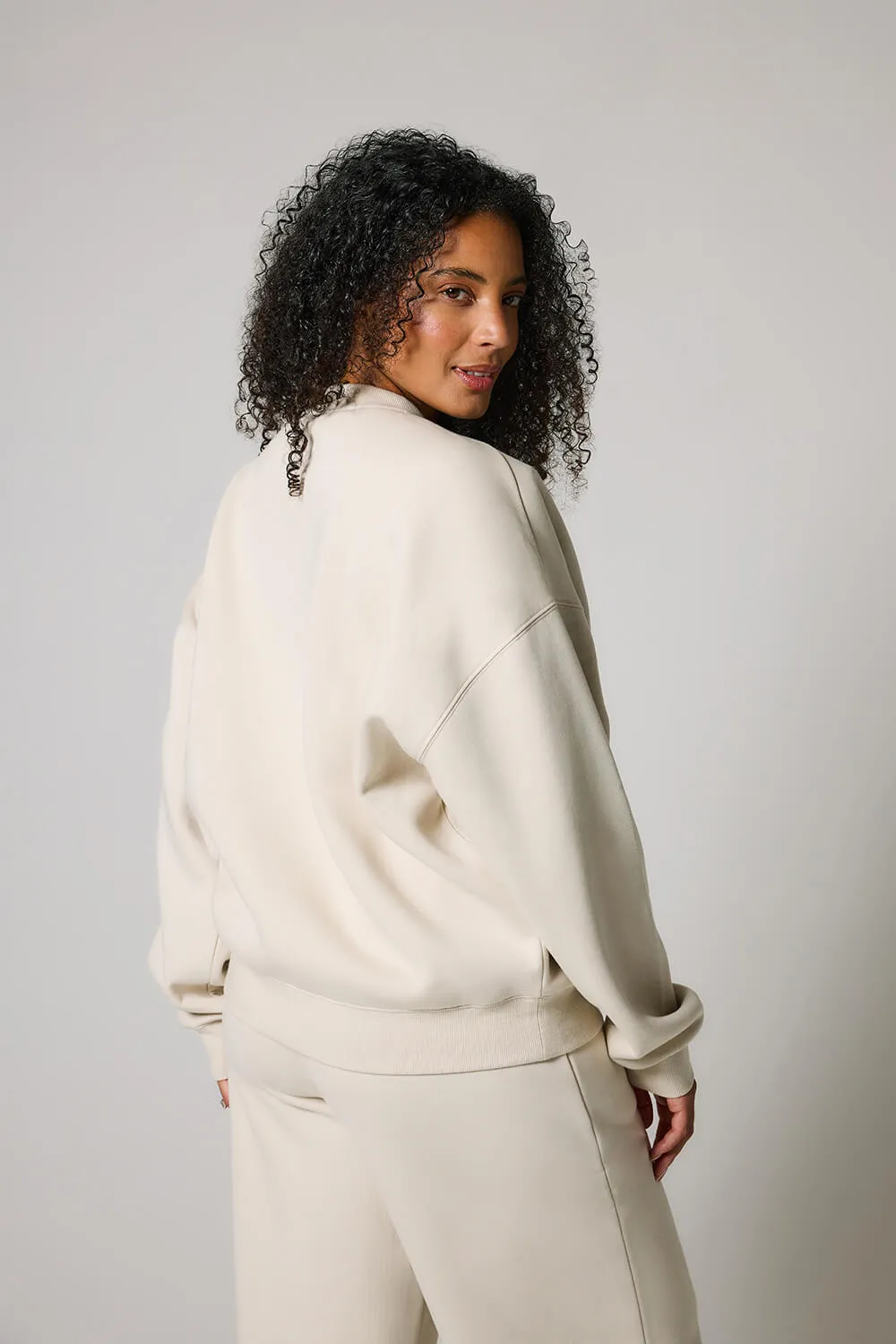 ALL SZN Organic Oversized Sweatshirt Style 2 - Ecru