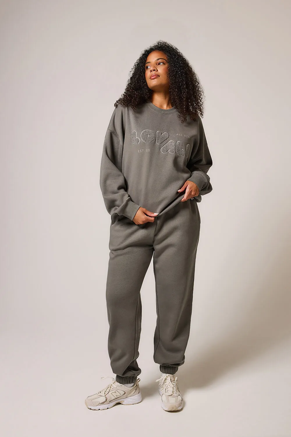 ALL SZN Organic Oversized Sweatshirt Style 2 - Slate Green