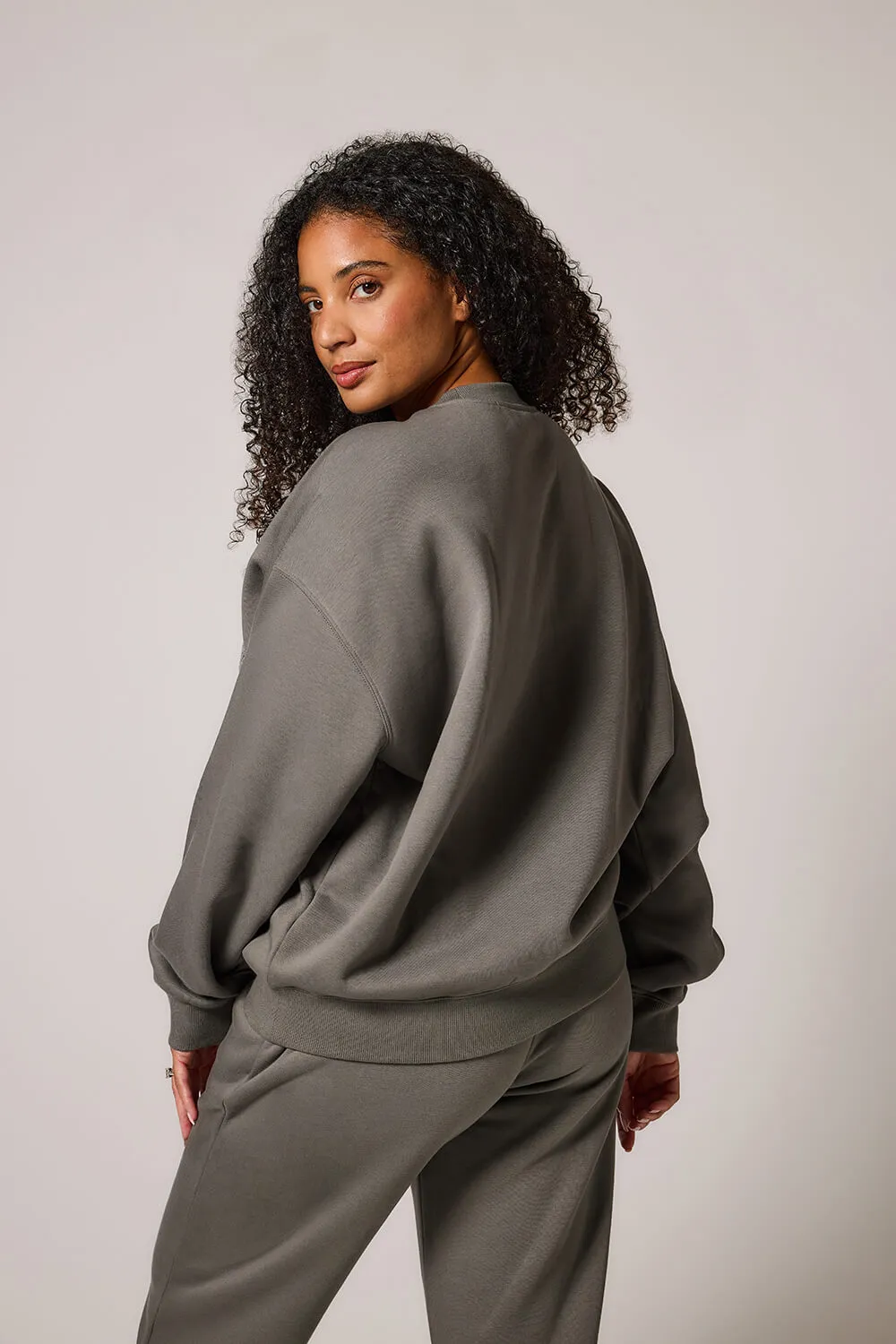 ALL SZN Organic Oversized Sweatshirt Style 2 - Slate Green