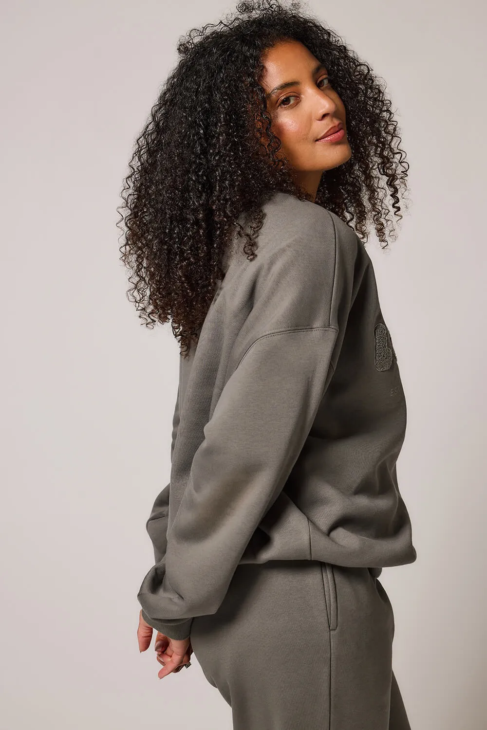 ALL SZN Organic Oversized Sweatshirt Style 2 - Slate Green