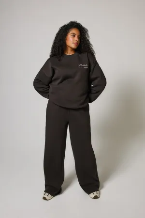 ALL SZN Organic Wide Leg Jogger - Black Coffee