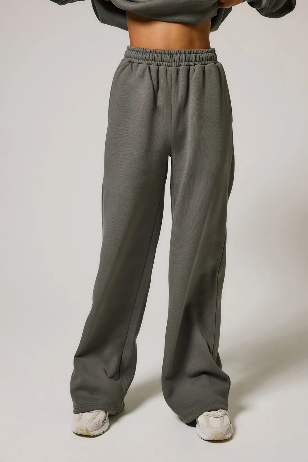 ALL SZN Organic Wide Leg Jogger - Slate Green