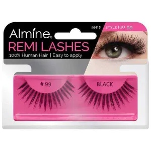 Almine Eyelashes (Style No.99) Black 100% Remi Human Hair