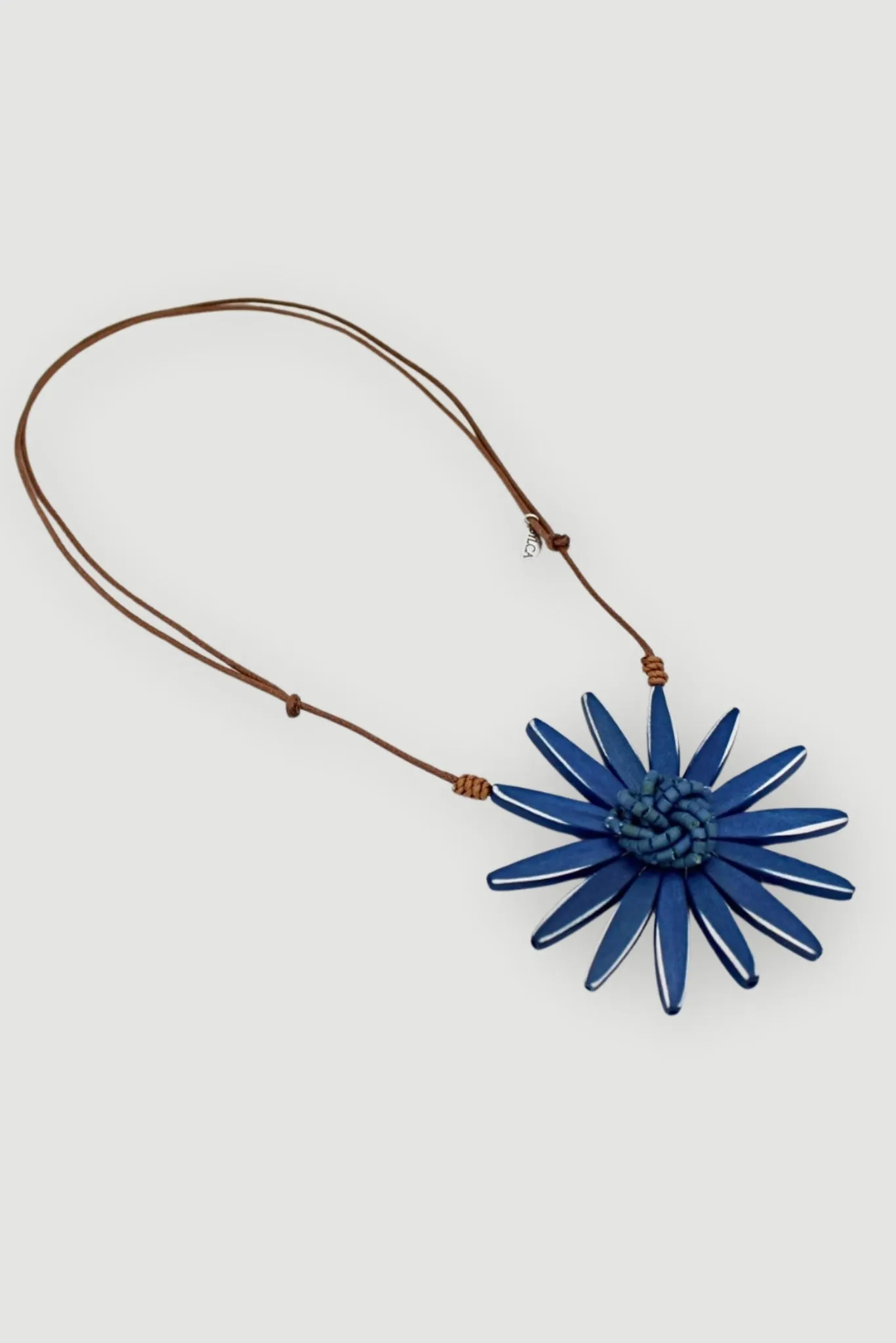 Amaya Flower Necklace - Blue