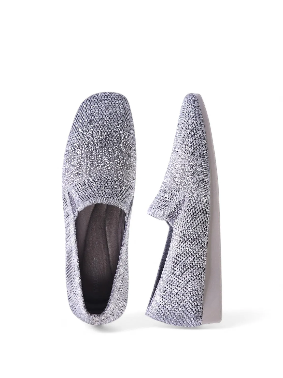 Basic Instinct Crystals Slip-on Flats