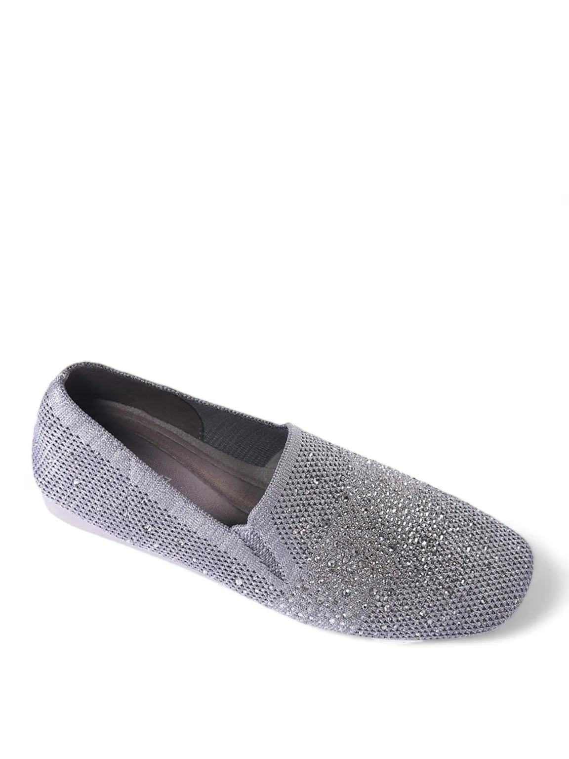 Basic Instinct Crystals Slip-on Flats