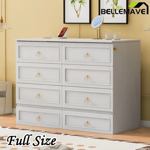 Bellemave® Murphy Bed with Large Drawers