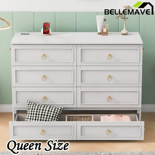 Bellemave® Murphy Bed with Large Drawers