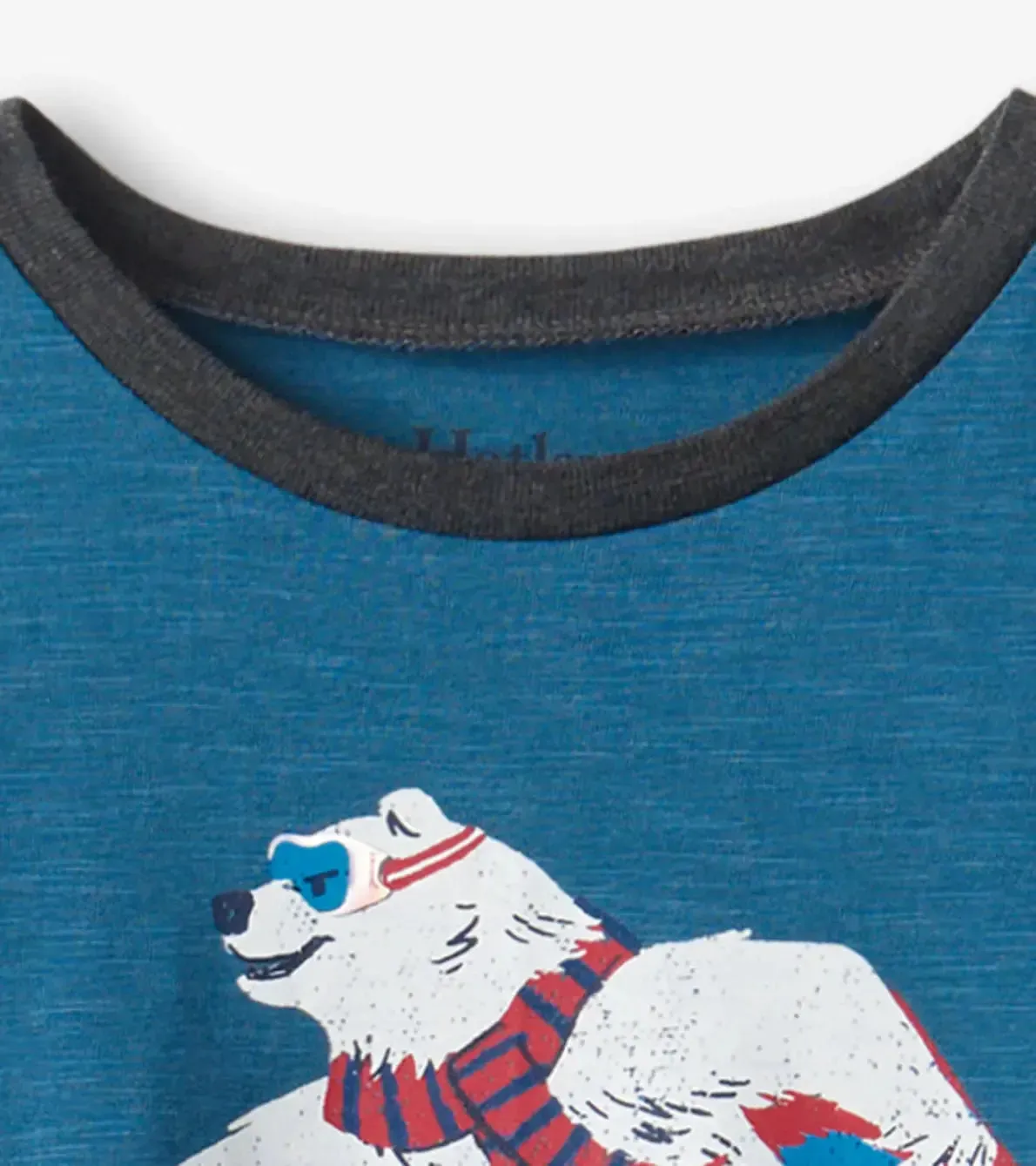 Boys Snowboarding Polar Bear Long Sleeve T-Shirt | Hatley