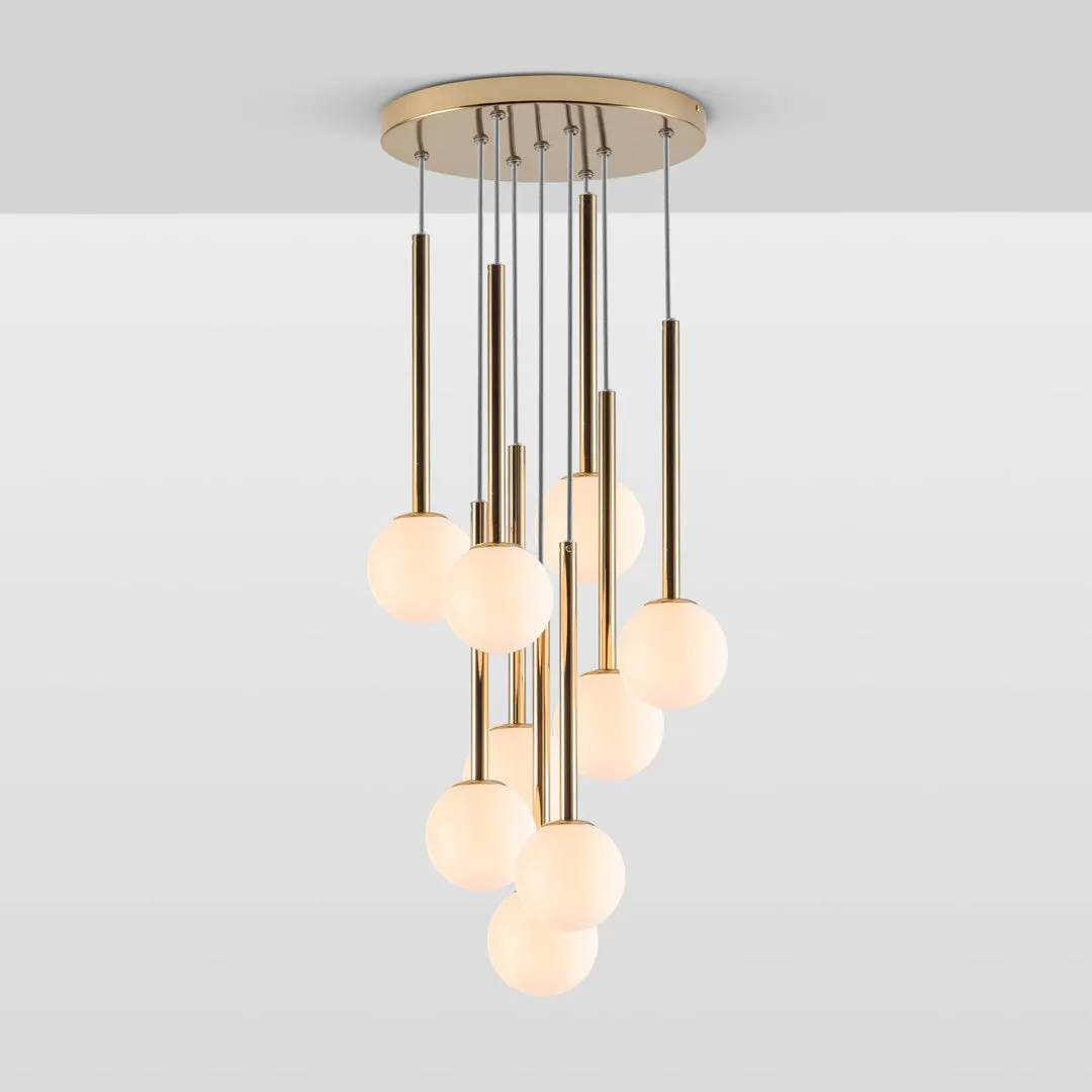 Brass Cluster Chandelier - Houseof