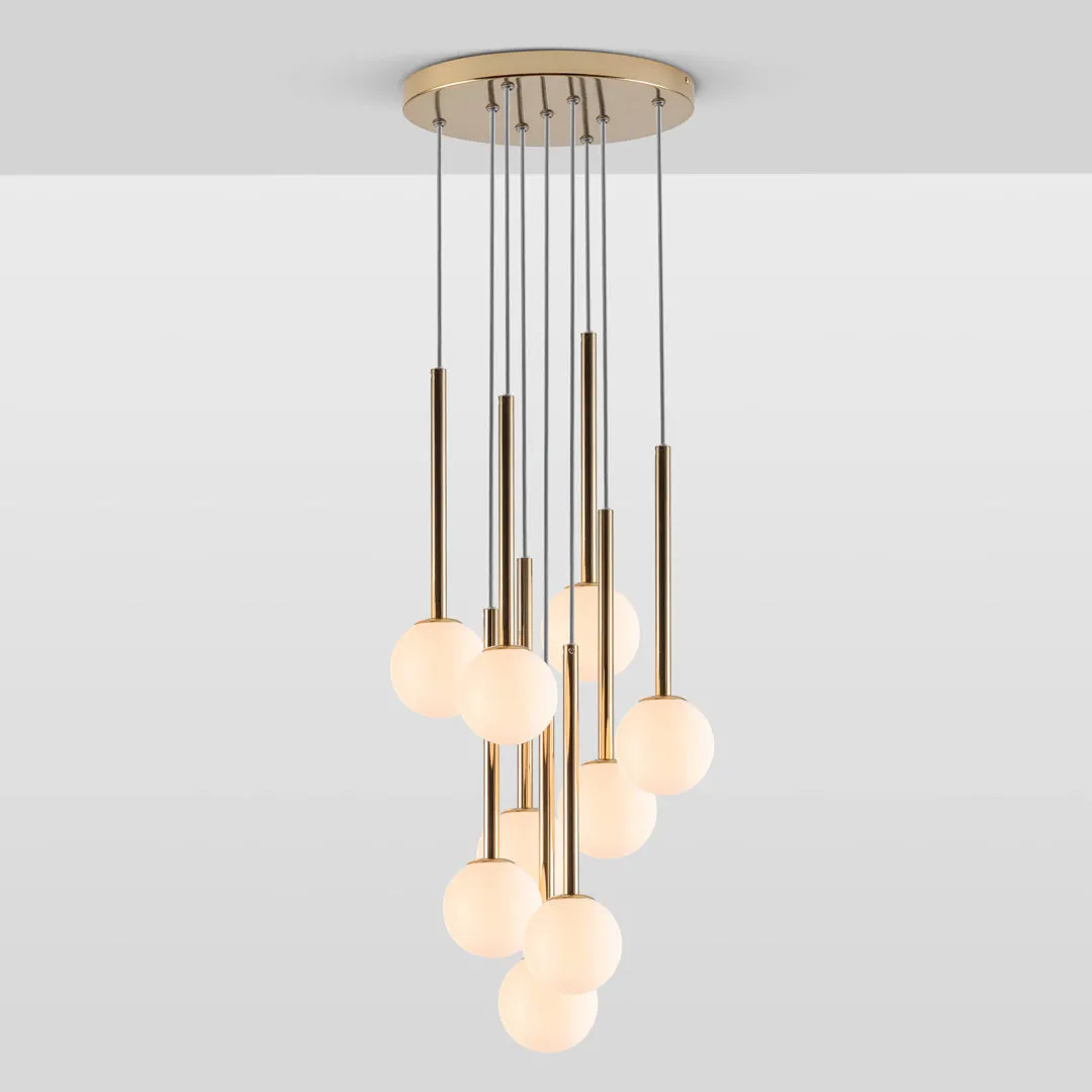 Brass Cluster Chandelier - Houseof