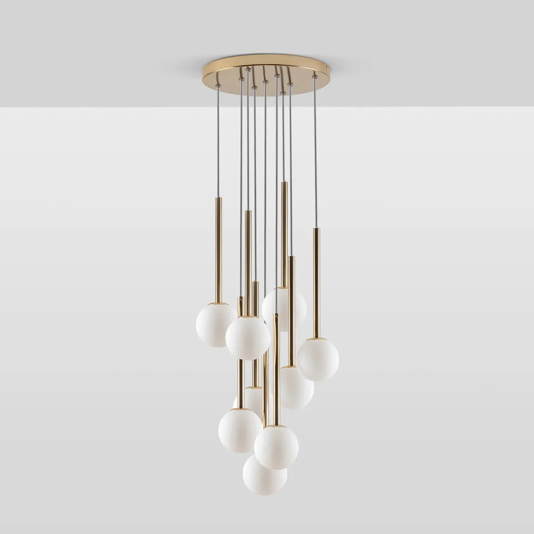 Brass Cluster Chandelier - Houseof