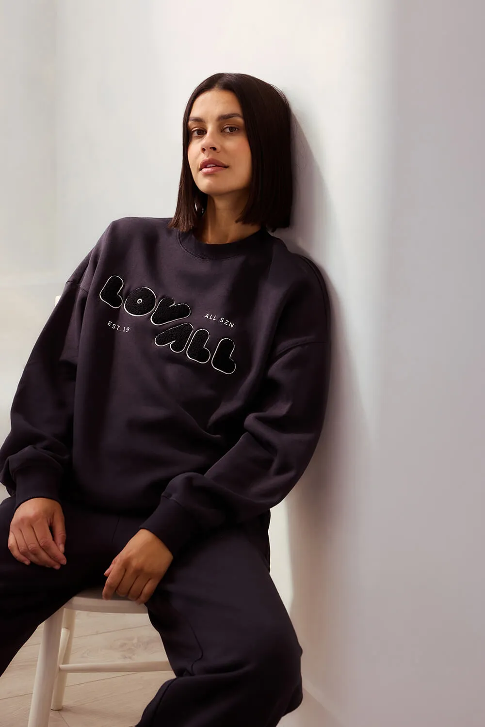 Curve ALL SZN Organic Oversized Sweatshirt Style 2 - Shadow