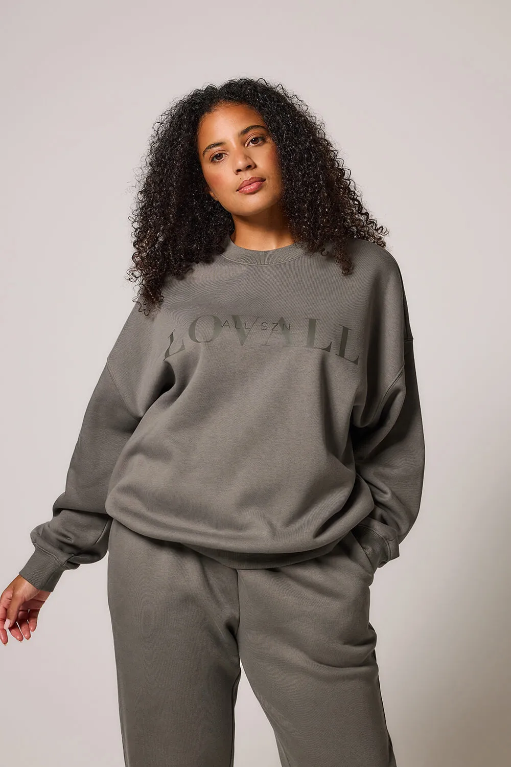 Curve ALL SZN Organic Oversized Sweatshirt Style 4 - Slate Green