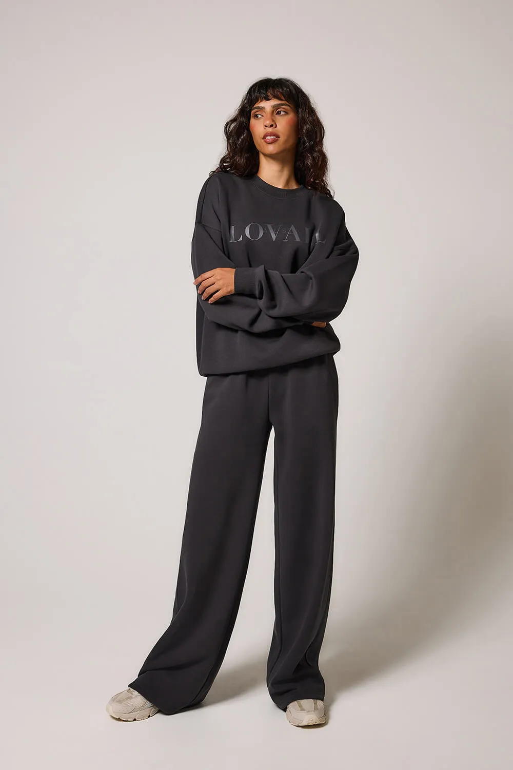 Curve ALL SZN Organic Wide Leg Jogger - Shadow