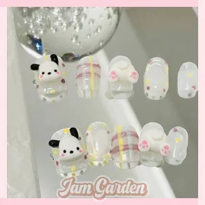 Cute handmade nail art with Sanrio Dog series