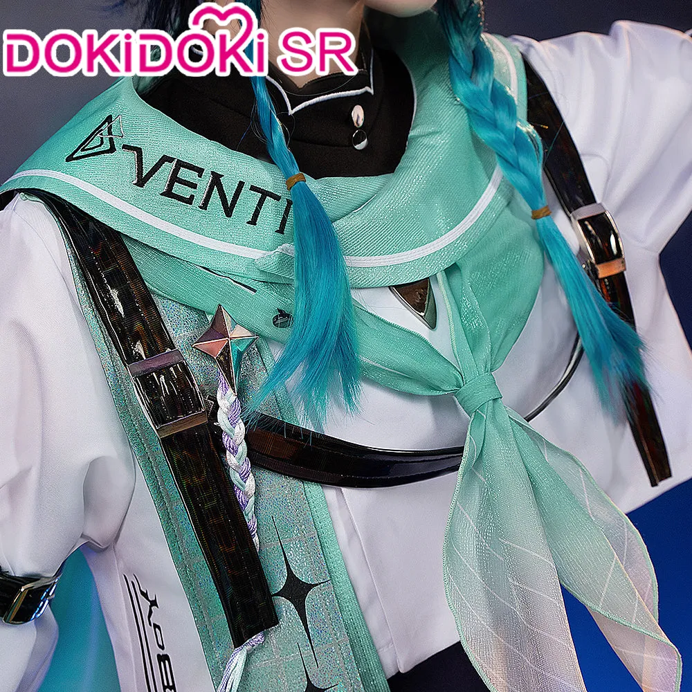 DokiDoki-SR Game Genshin Impact Cosplay Venti Costume Doujin Wind Band Cosplay Casual Streetwear