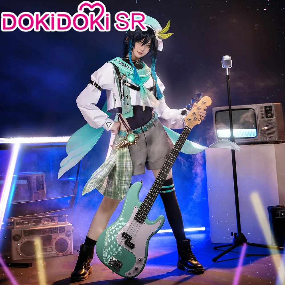 DokiDoki-SR Game Genshin Impact Cosplay Venti Costume Doujin Wind Band Cosplay Casual Streetwear