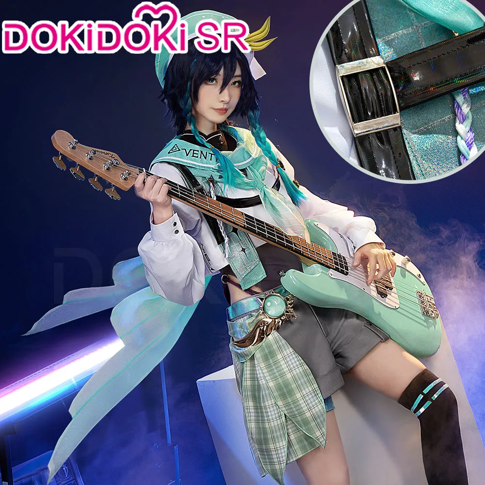 DokiDoki-SR Game Genshin Impact Cosplay Venti Costume Doujin Wind Band Cosplay Casual Streetwear