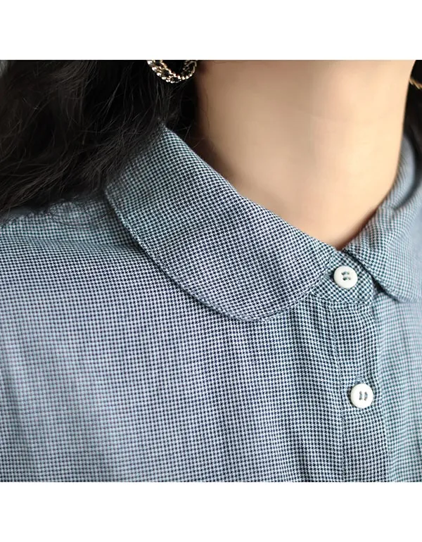 Double-layer Cotton Hand-embroidered Shirt