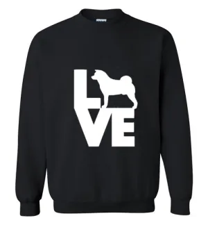 Gildan Crewneck Sweatshirt Love Akita