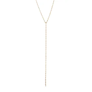 HIGH NECK CLUSTER DIAMOND Y NECKLACE