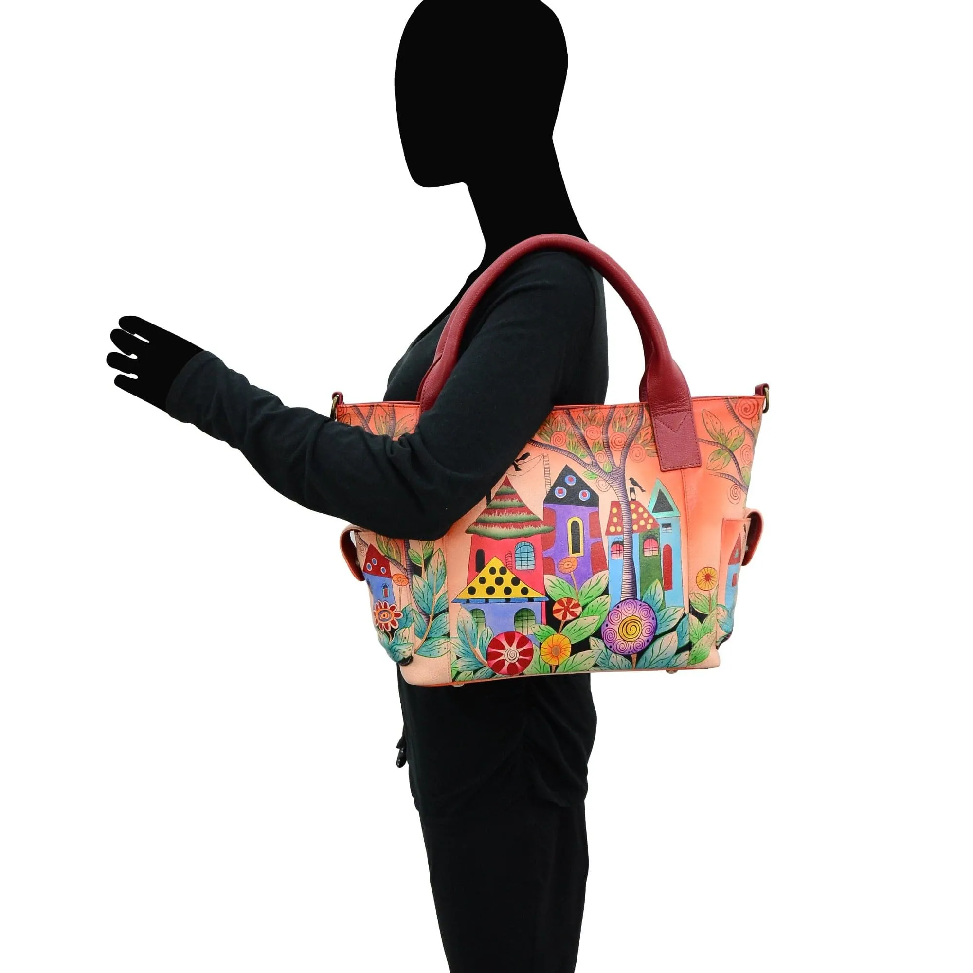 Large Tote With Side Pocket - 8271