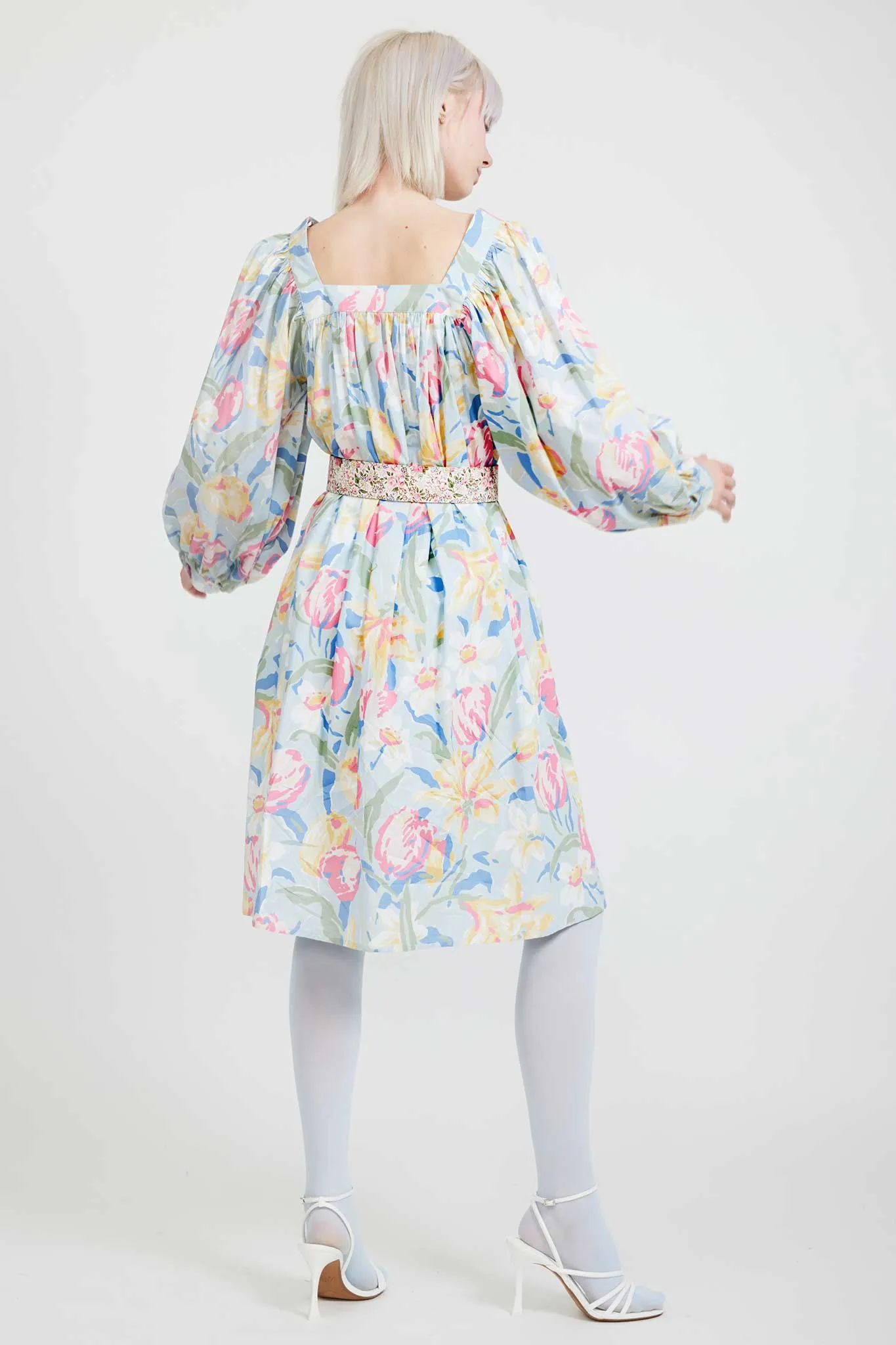 Laura Ashley x BATSHEVA Beaumaris Dress in Tulips