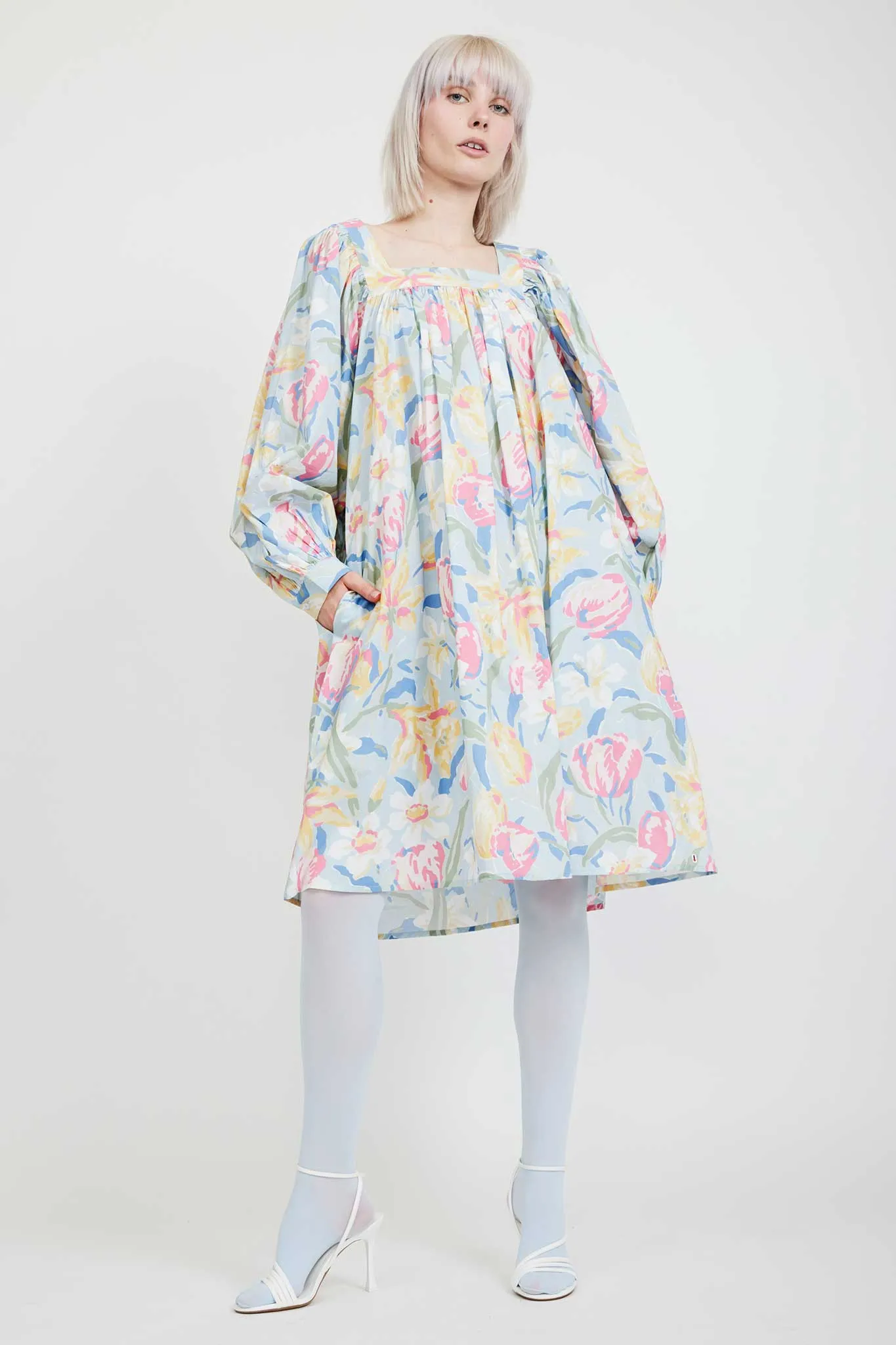 Laura Ashley x BATSHEVA Beaumaris Dress in Tulips