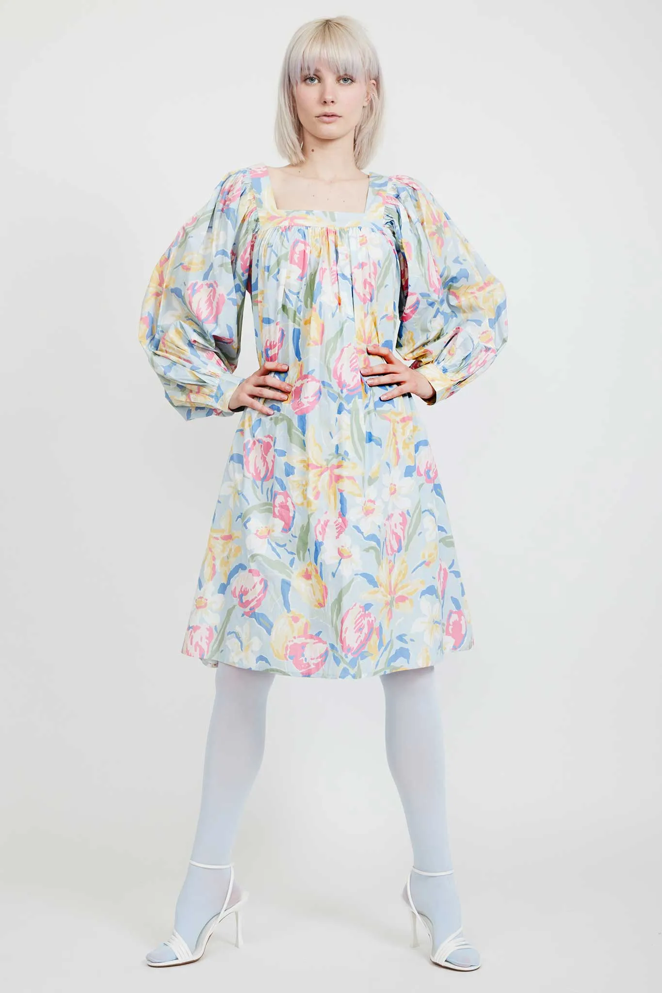 Laura Ashley x BATSHEVA Beaumaris Dress in Tulips