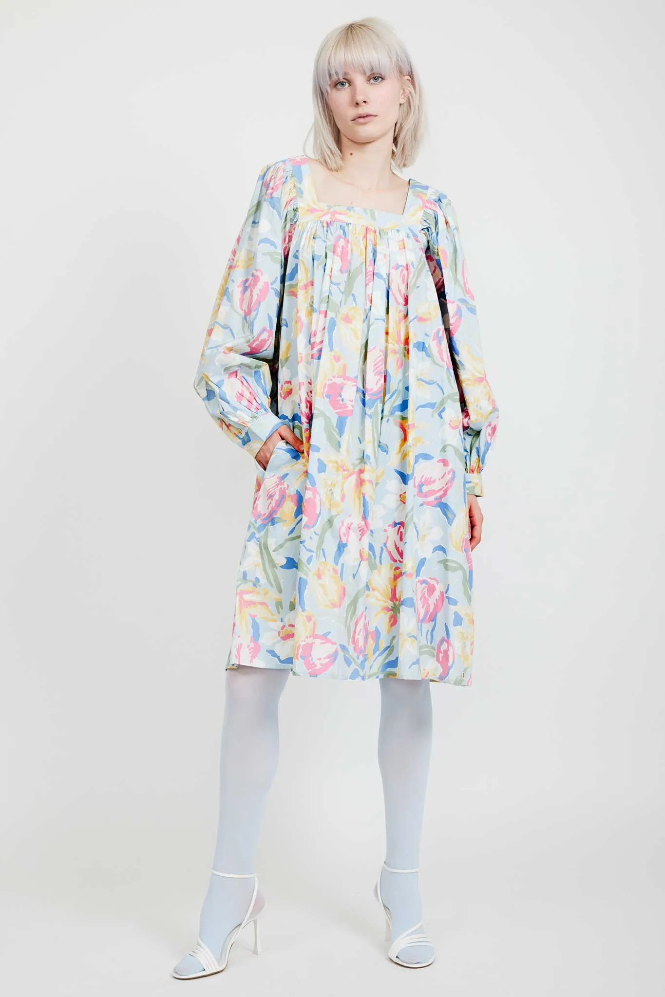 Laura Ashley x BATSHEVA Beaumaris Dress in Tulips