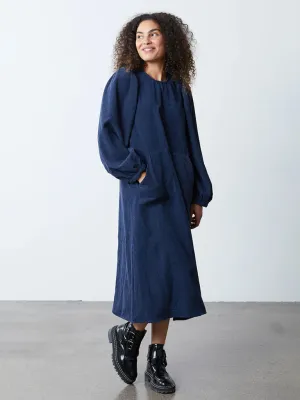 Lolly's Laundry Lucas Cord Dress in Dark Blue