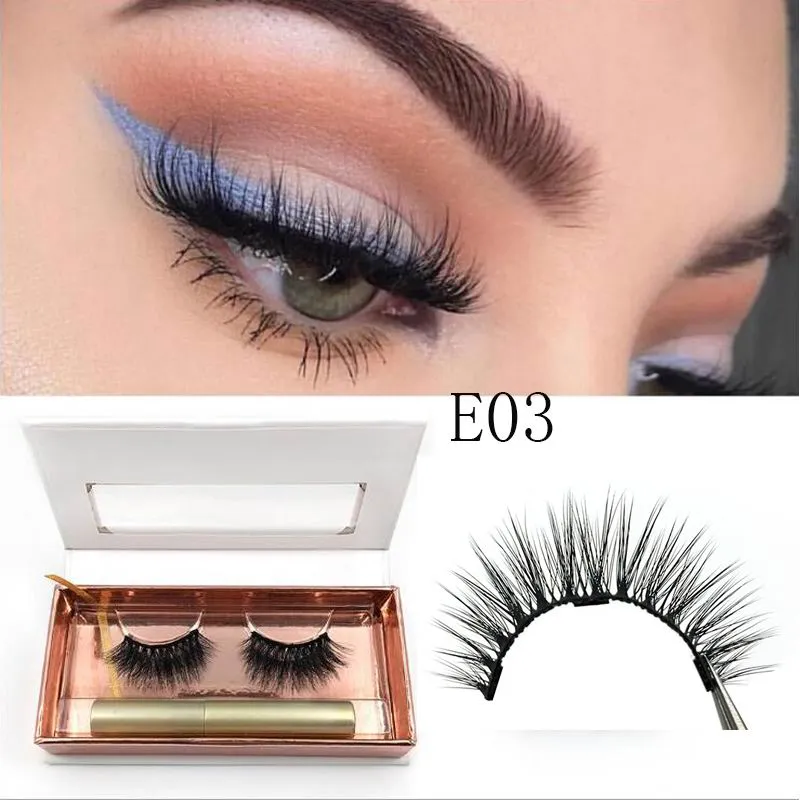 Magnetic Eyeliner magnet false eyelash three magnetization glue free glue false eyelash