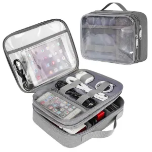 Matein Clear Electronics Travel Organizer