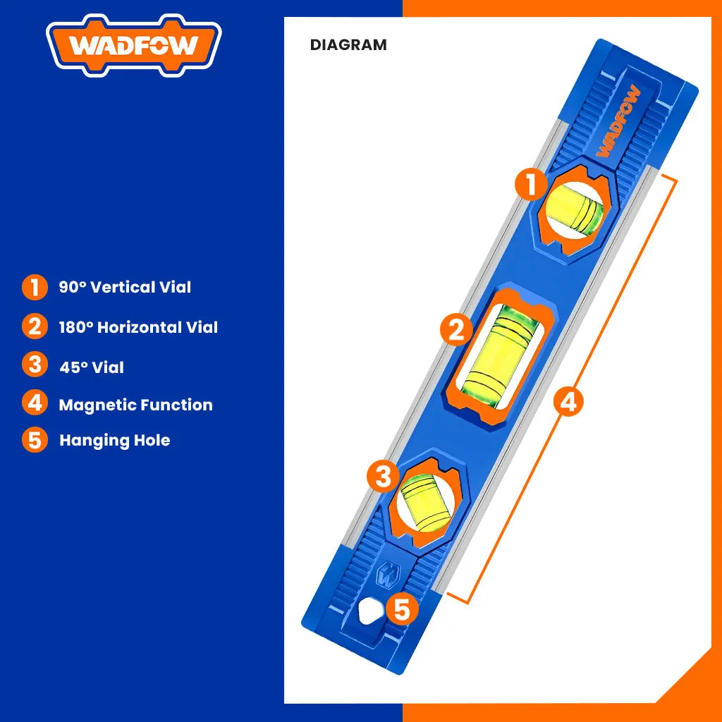 Mini Spirit Level Bar with Magnet 225mm WSL4310