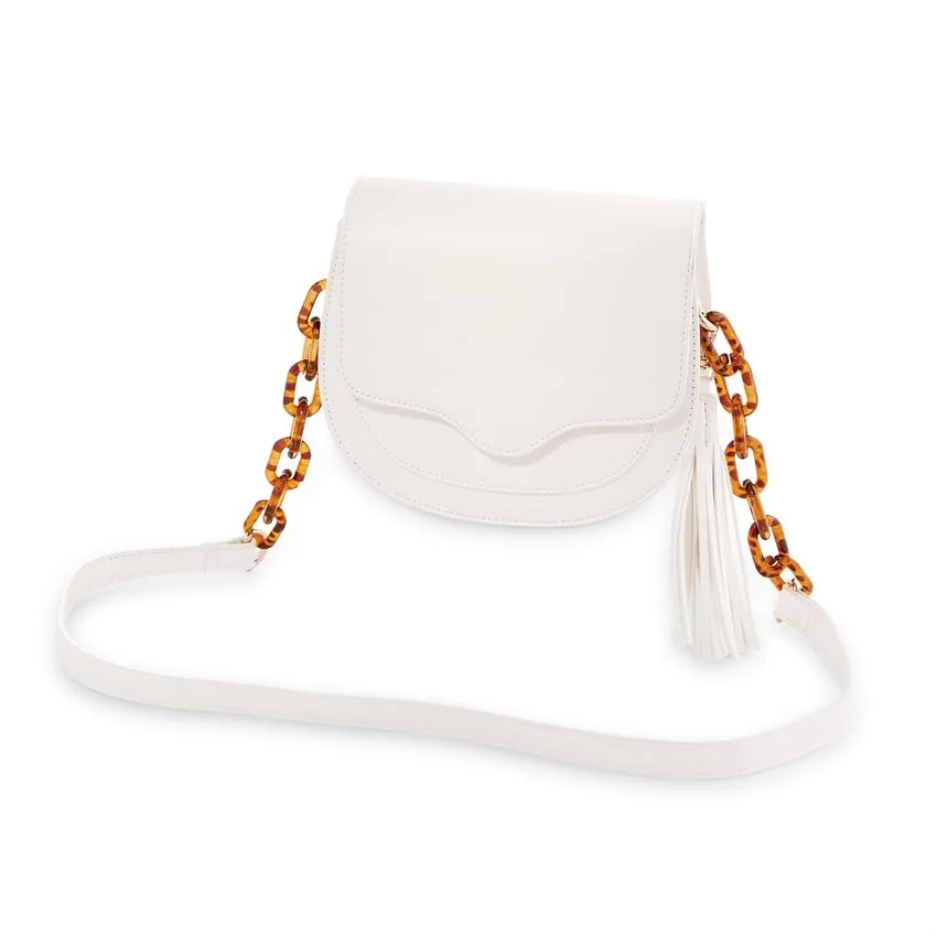 Mudpie Resin Link Crossbody Bag