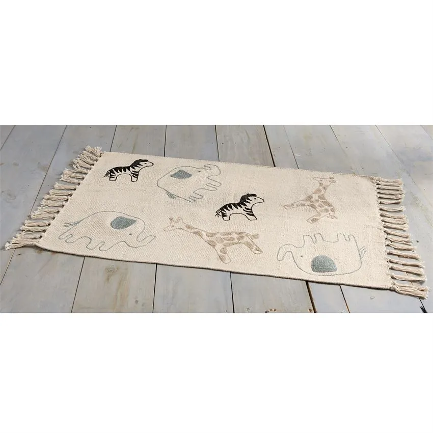 Mudpie Safari Cotton Throw Rug