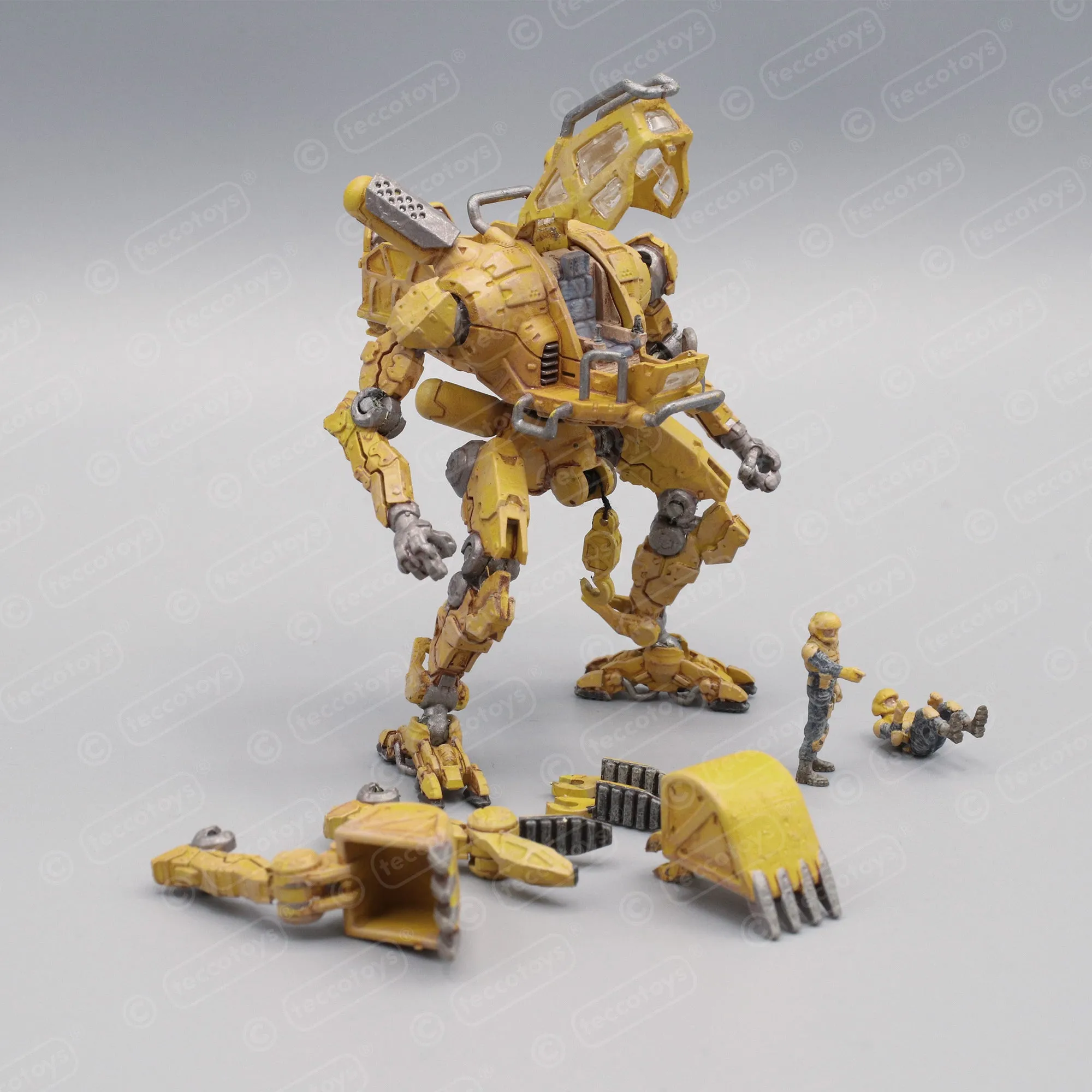 Pocket Mech™ "Construction" 3D printable action figure file (pre-supported)