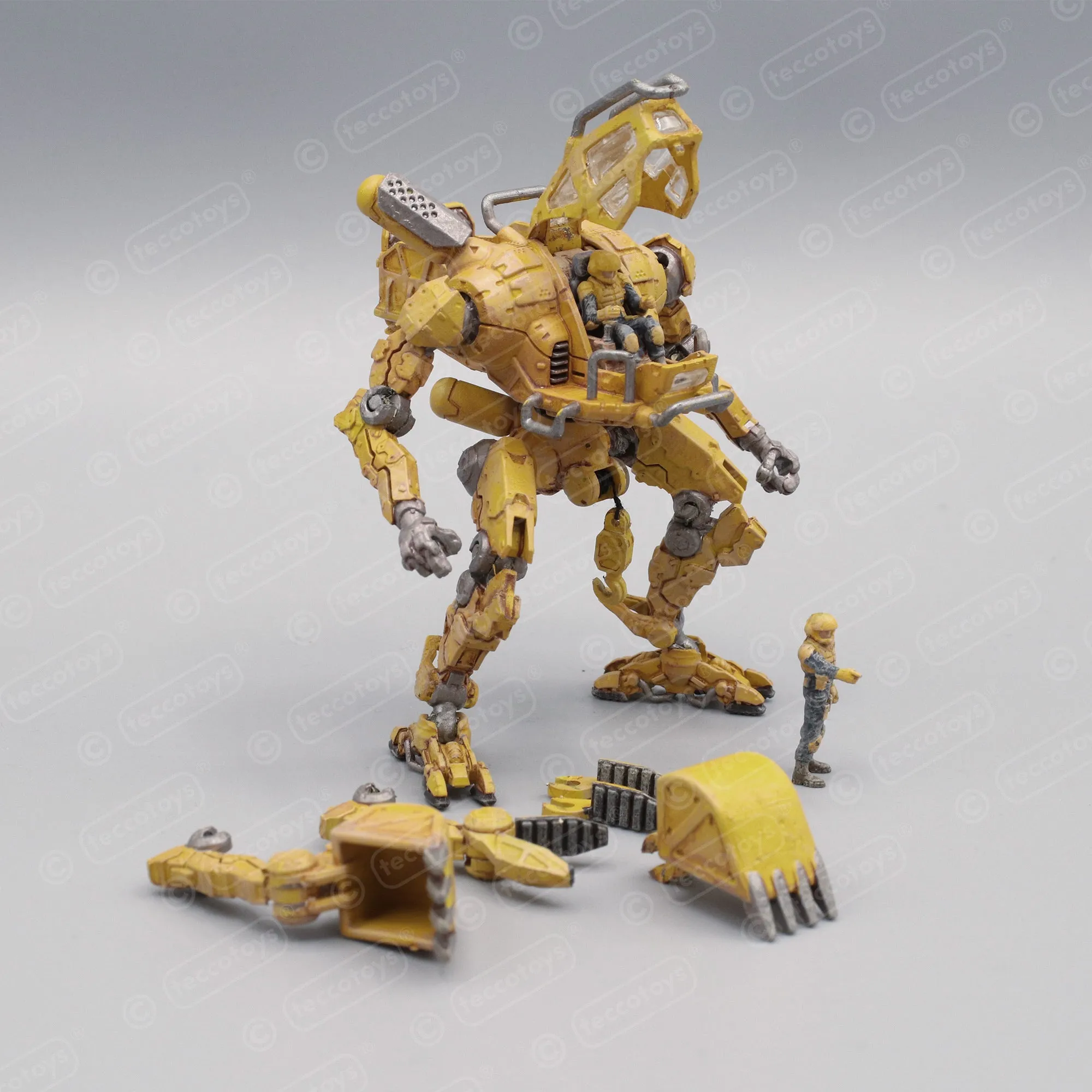 Pocket Mech™ "Construction" 3D printable action figure file (pre-supported)