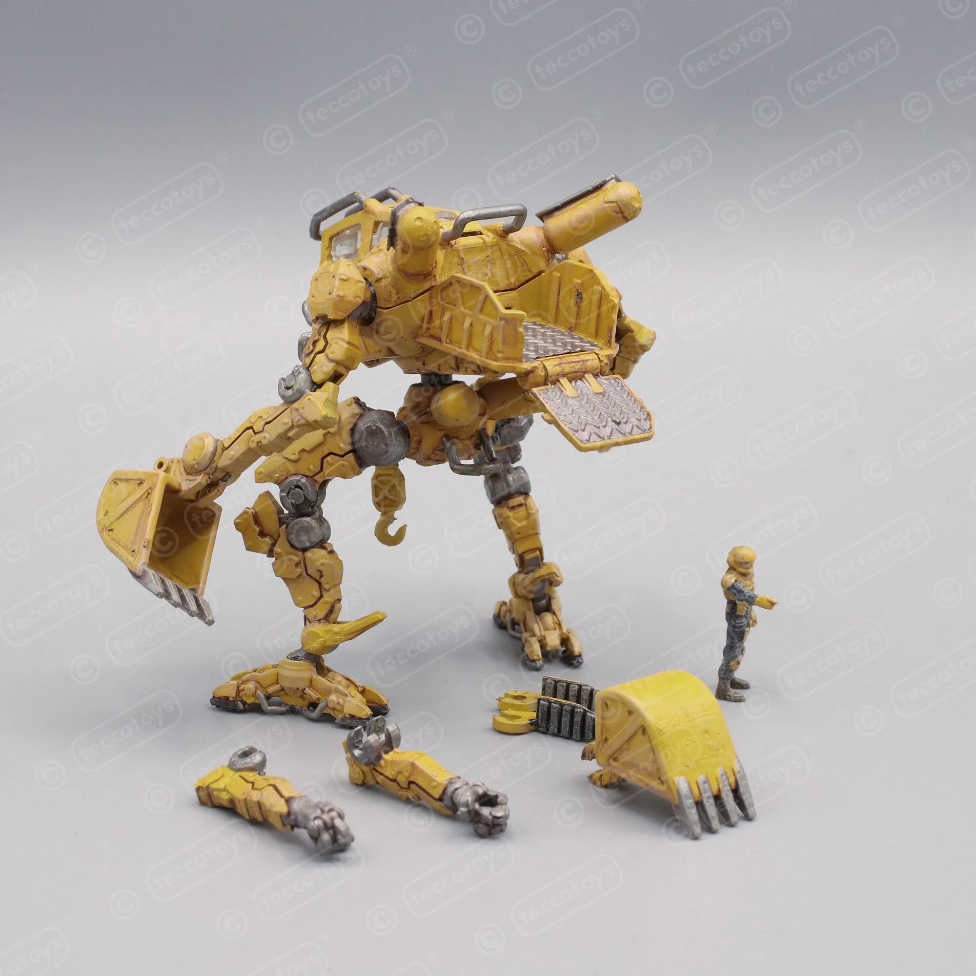 Pocket Mech™ "Construction" 3D printable action figure file (pre-supported)