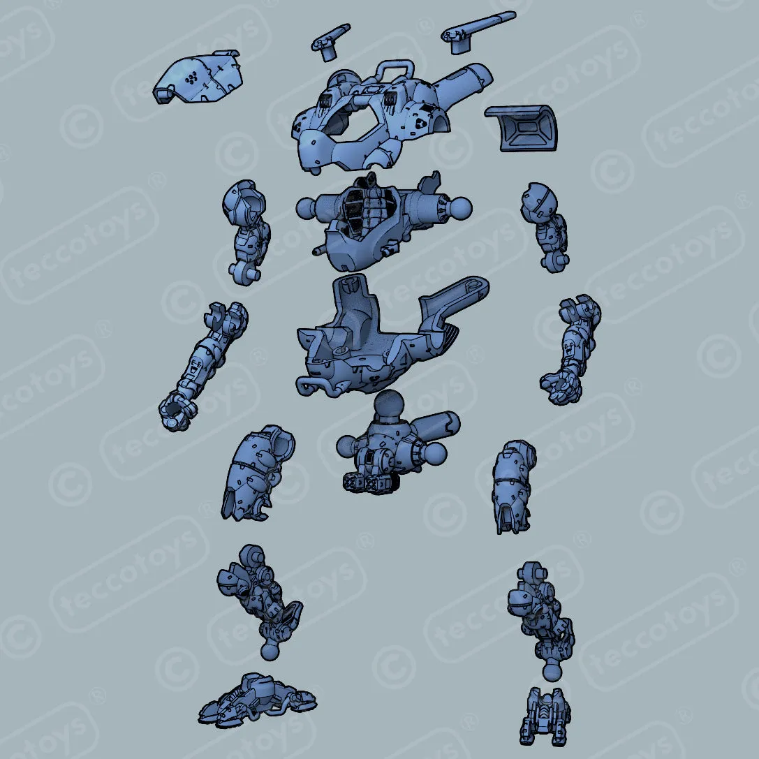 Pocket Mech™ "Vulture" 3D printable action figure file (pre-supported)