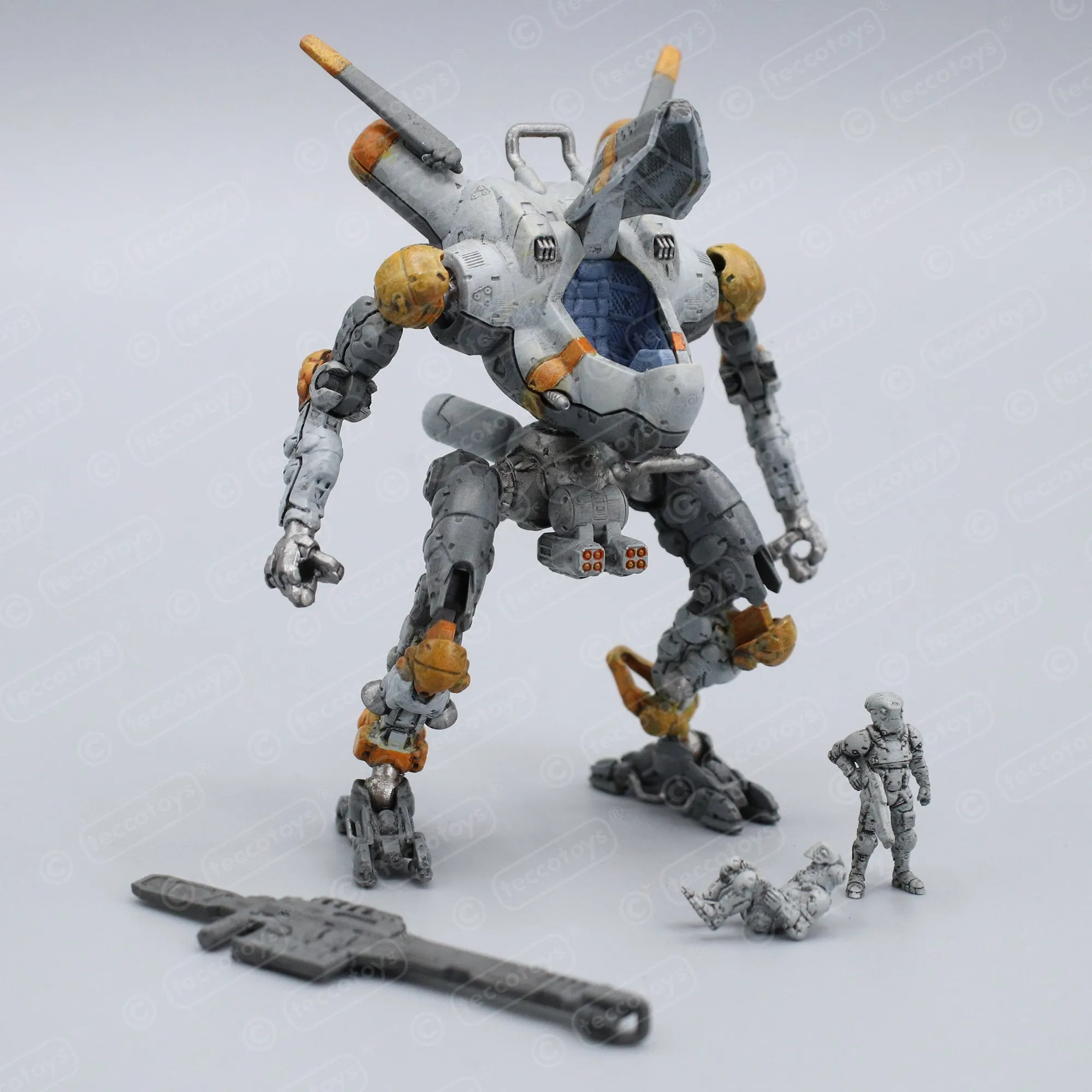 Pocket Mech™ "Vulture" 3D printable action figure file (pre-supported)