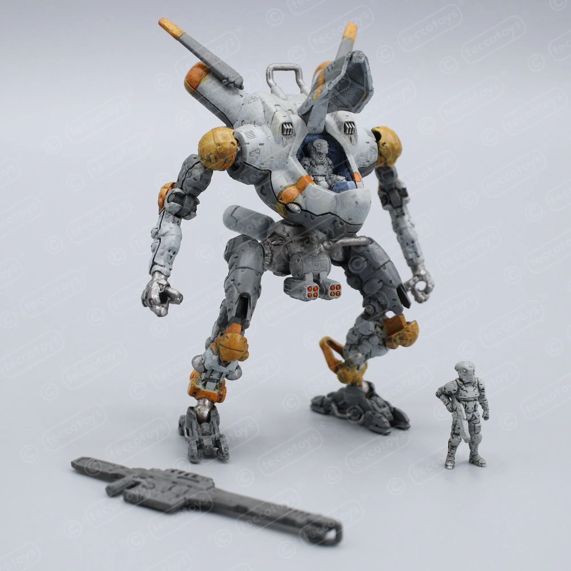 Pocket Mech™ "Vulture" 3D printable action figure file (pre-supported)